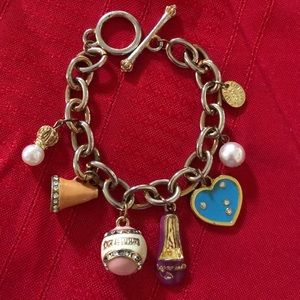 Vintage 2003 Juicy Couture Cheerleader Charm Bracelet
